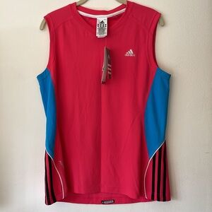 NWT Adidas Sleeveless Pink Workout Tank Large